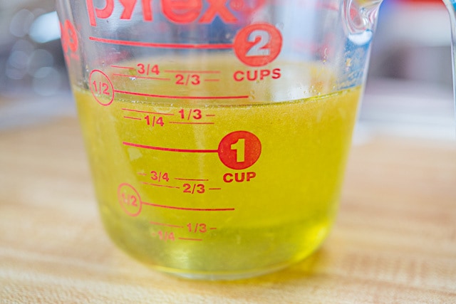 Macadamia Oil in Measuring Cup