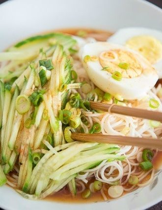 Cold Asian Noodles with Cucumber