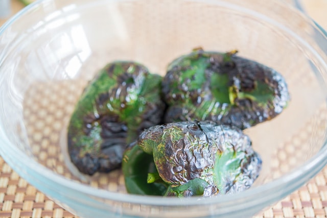 Fire Roasted Poblano Peppers