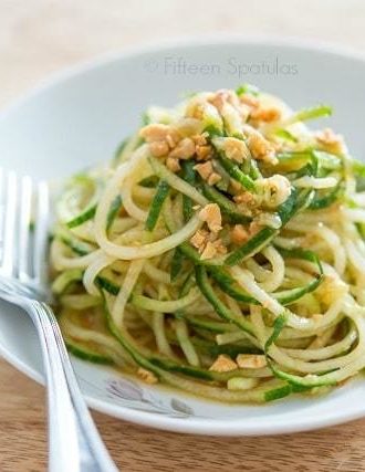 Spiralized Cucumber Noodle Salad