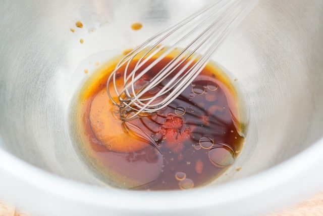 Asian Sauce Whisked in bowl