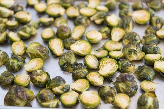 Roasted Brussels Sprouts on Sheet Pan