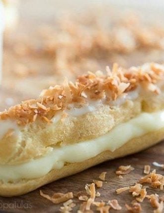 Coconut Rum Eclairs