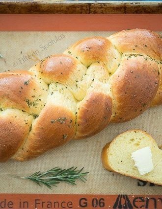 Fluffy Buttery Rosemary Braids