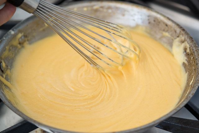 Whisk Together the Smooth Nacho Cheese Sauce