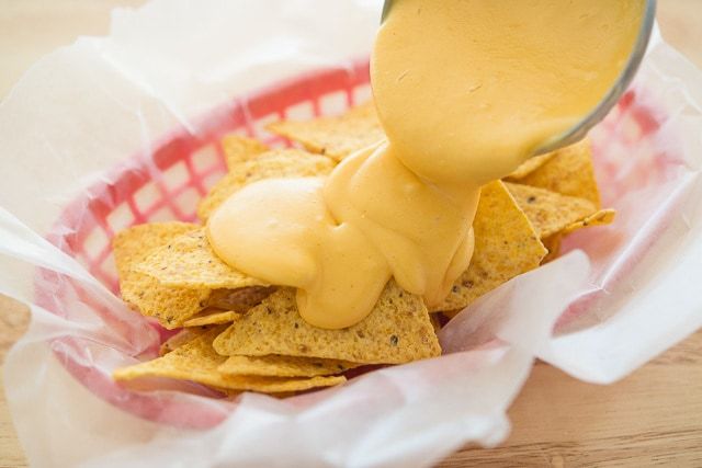 Cheese Sauce - Ladled On top of Chips