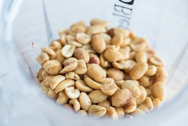 Peanuts in a Blender Jar
