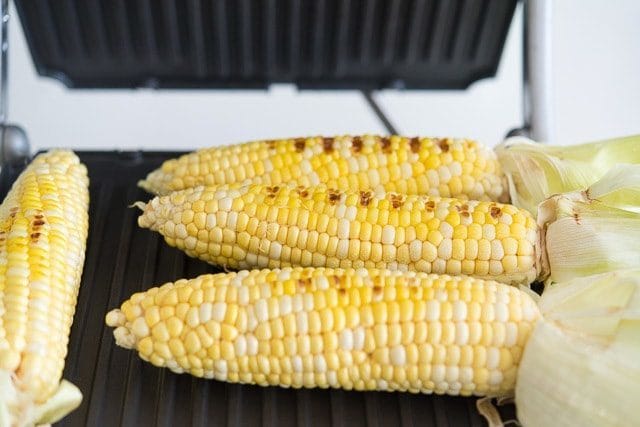 Grilled Corn Cobs with Grill Marks