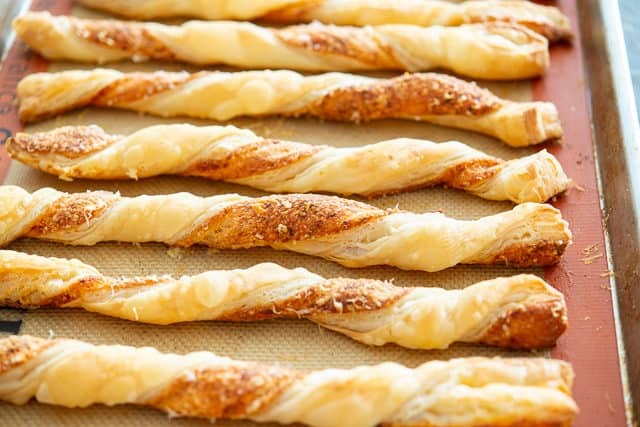 Cheese Straws Recipe - Served on Silicone Mat 