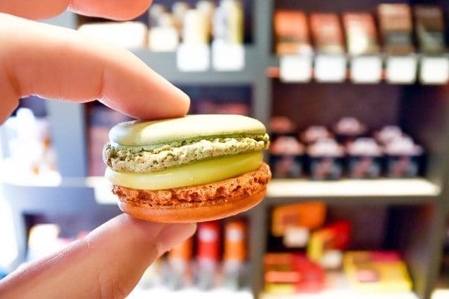 Close Up of Macaron at Pierre Herme