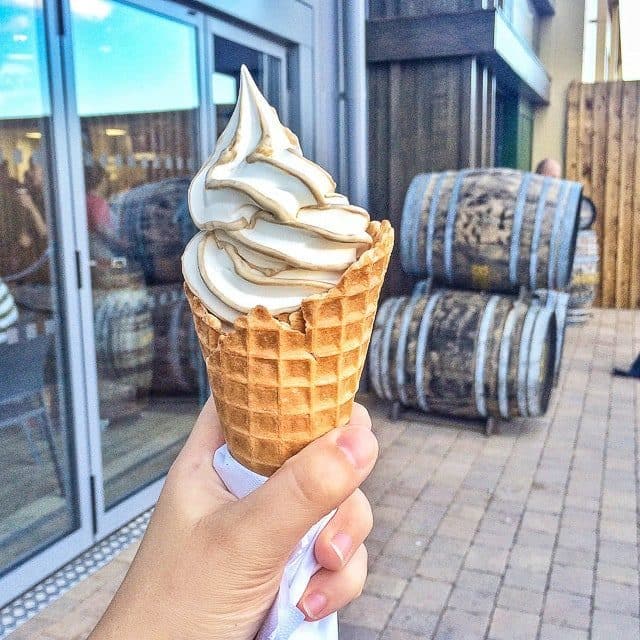 Butterbeer Ice Cream Cone at Harry Potter London
