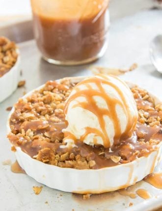 Caramel Apple Crisp