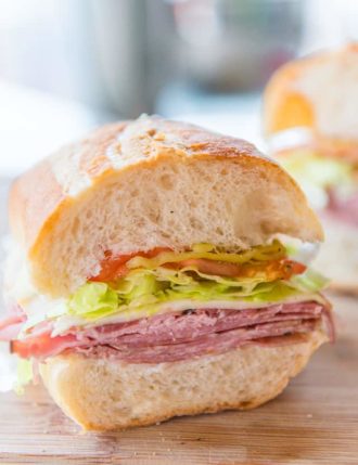 Italian Club Salami Sandwich