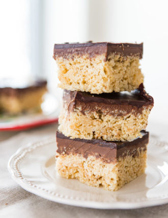 Chocolate Peanut Butter Marshmallow Squares