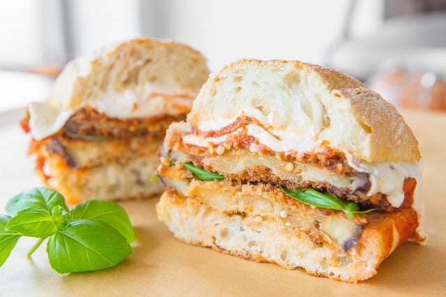 Veal Cutlet Parmigiana Sandwich