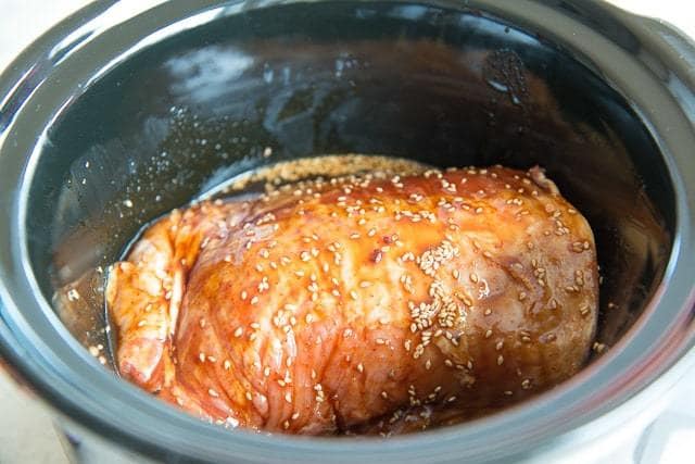 Pork Loin in Slow Cooker with Asian Sesame Sauce