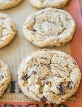 White & Dark Chocolate Chunk Cookies