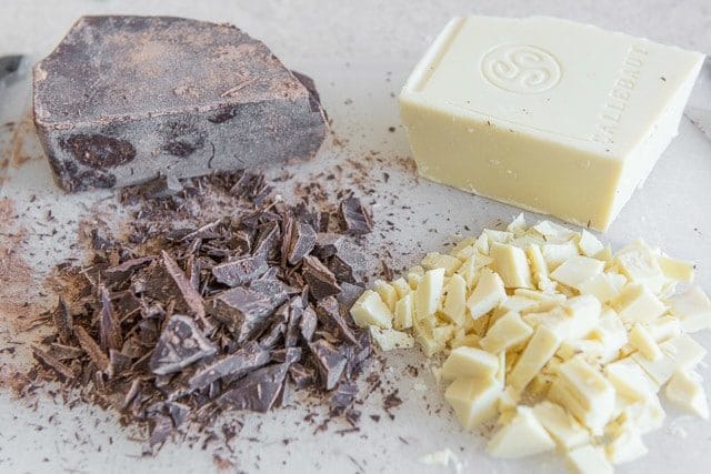 Chopped White & Dark Chocolate for Chocolate Chunk Cookies