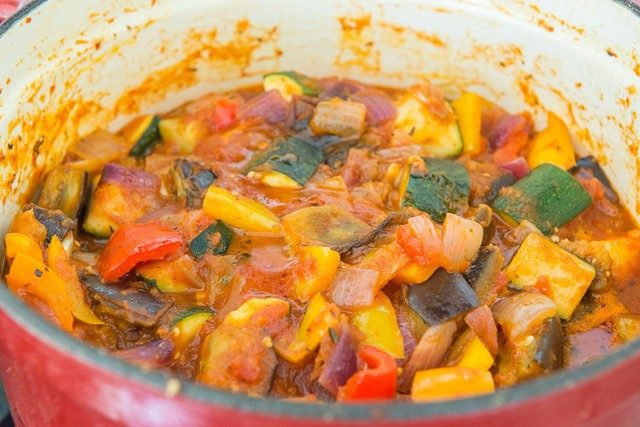 How to Make Ratatouille - Shown Using a Shortcut Using Jarred Tomato Sauce