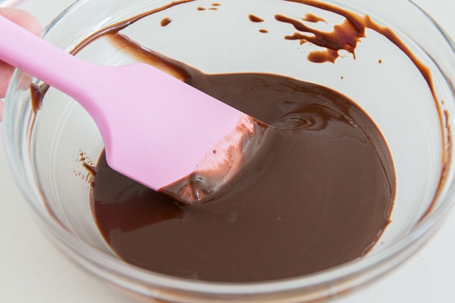 Melted Chocolate in a Bowl