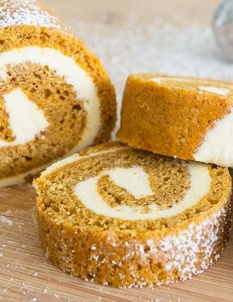 Pumpkin Roll Cake