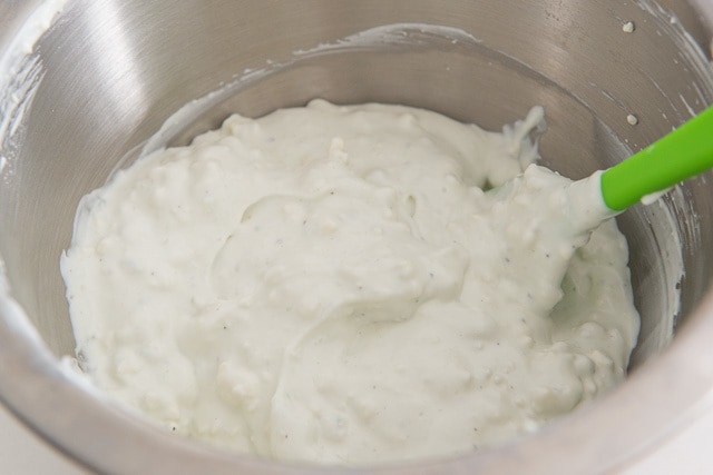 Blue Cheese Sauce in a Mixing Bowl