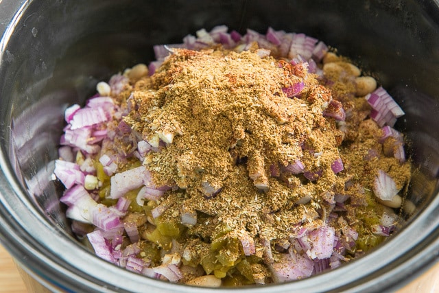 Mexican Spices Added to Crock Pot