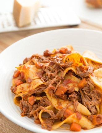 Slow Cooker Beef Ragu with Pappardelle