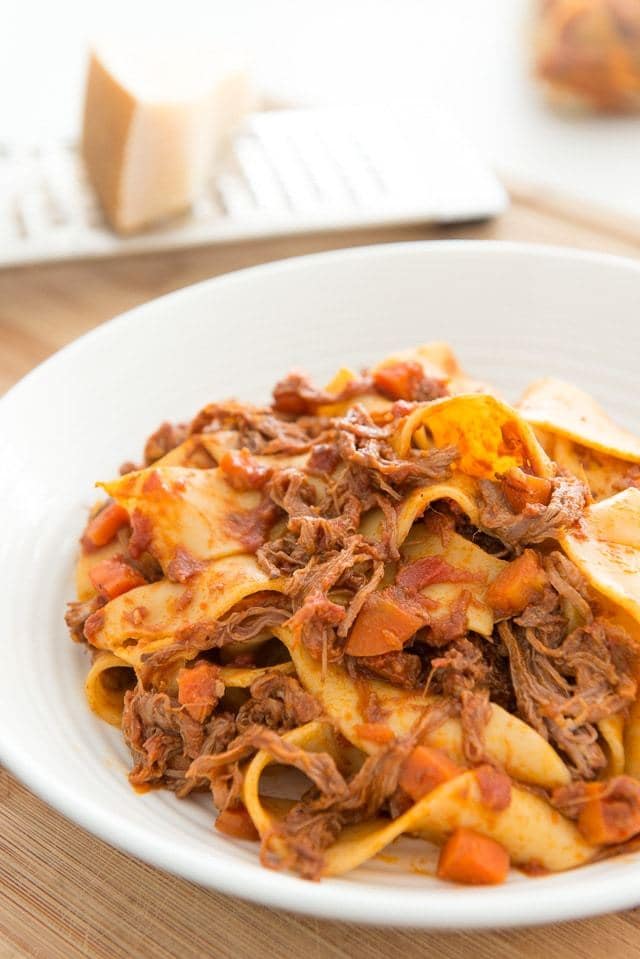 Slow Cooker Beef Ragu - So Easy to Make, and Pairs Well with Pasta