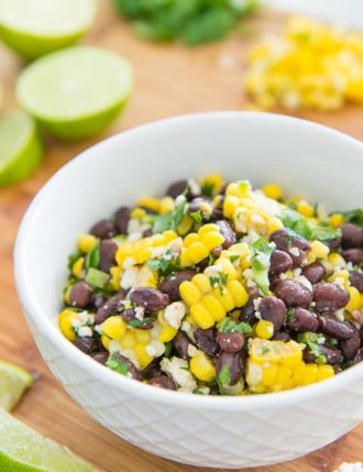 Mexican Street Corn Salad with Black Beans