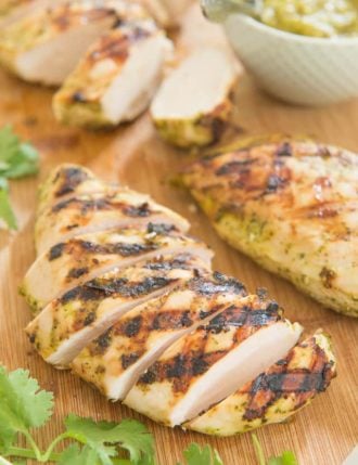 Mango Cilantro Coconut Grilled Chicken