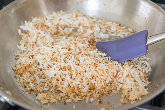 Toasting Shredded Coconut in a Skillet