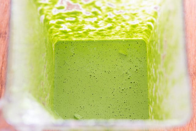 Creamy Blended Jalapeno Cilantro Aji Verde Sauce In Blendtec Jar