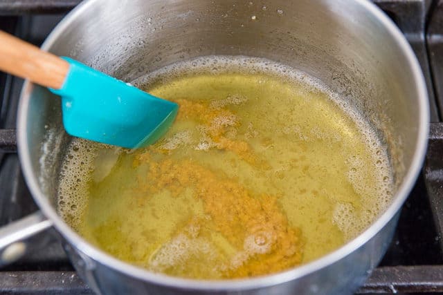 Brown Butter - In a Saucepan with Spatula