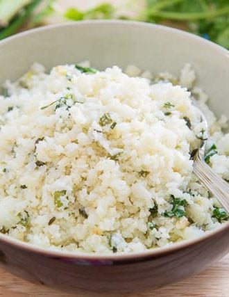 Cilantro Lime Cauliflower Rice