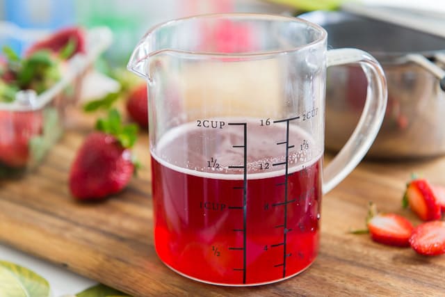 Strawberry Simple Syrup - Easy Homemade Simple Syrup Infused with Fresh Strawberries