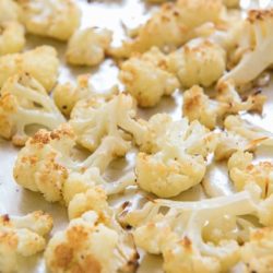 Roasted Cauliflower on a Sheet Pan with Golden Caramelized Edges
