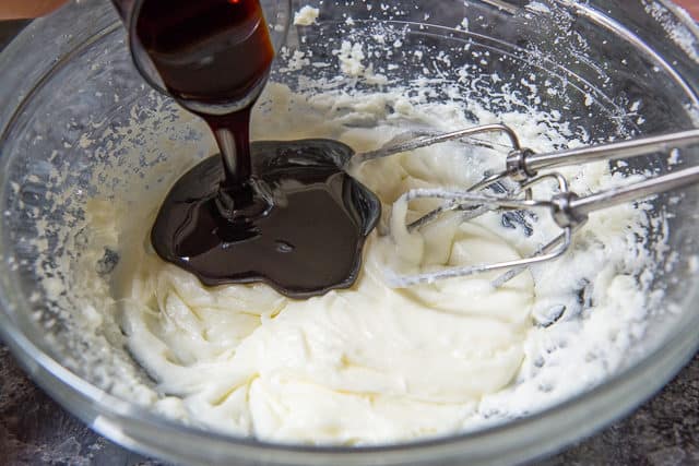 Blackstrap Molasses Added to Wet Ingredients In bowl