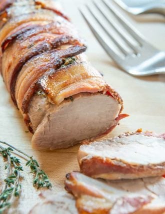 Bacon Wrapped Pork Tenderloin