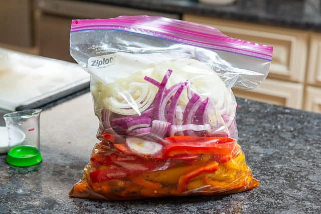 Fajita Veggies - In Plastic Bag with Onion, Peppers