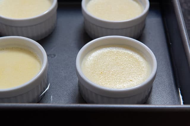 Citrus Creme Brulee Fully Cooked Without Curdling in Ramekins