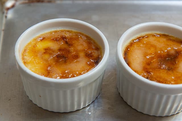 Creme Brulee Without a Torch - Broiled in the Oven to Caramelize Top