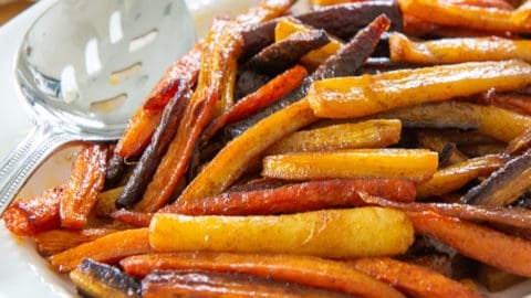 Vitamin-rich roasted carrots