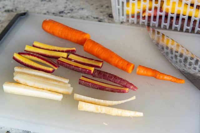 How to Cut Carrots into Sticks for Even Roasting in the Oven