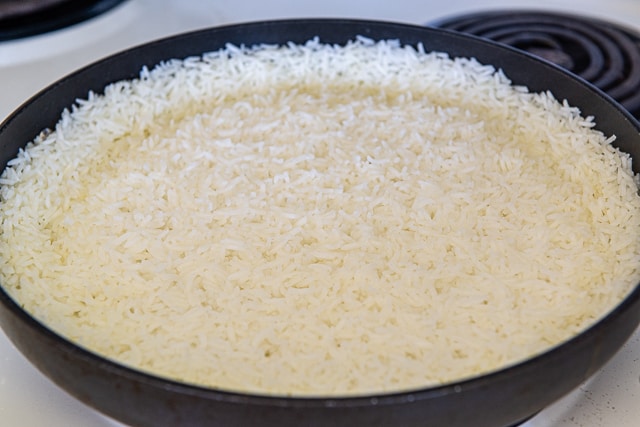 Basmati Rice - Cooked in a Nonstick Skillet Until Tender and Fluffy