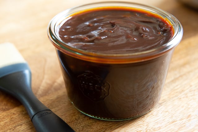 Spicy BBQ Sauce - In a Weck Glass Jar with Basting Brush