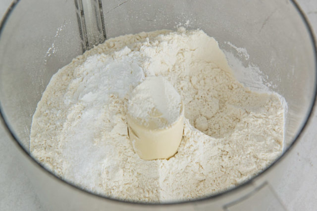 All Purpose Flour, Baking Powder, and Salt in a Food Processor
