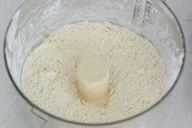 Blended Cold Butter and Dry Ingredients in Food Processor
