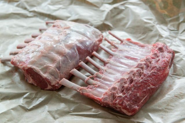 Frenched Rack of Lamb - on Butcher Paper