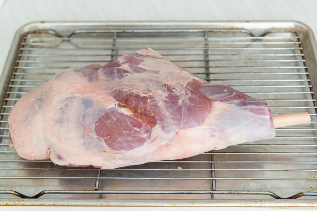 Frenched Leg of Lamb - On Wire Rack